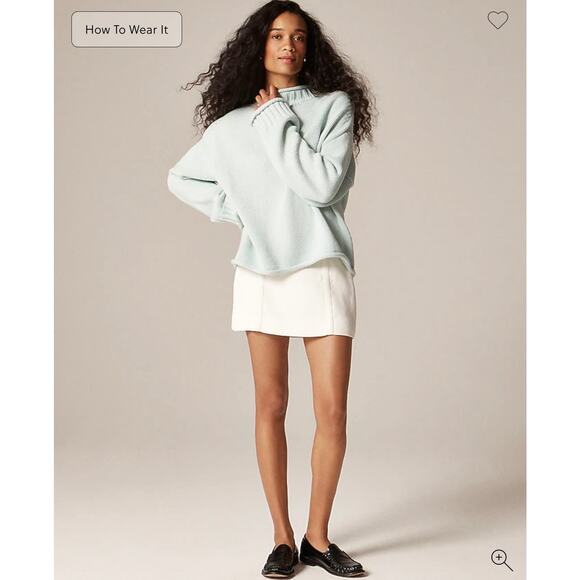 J. Crew 2025 Rollneck Sweater Pistachio Cream NWT size XS - Picture 2 of 8